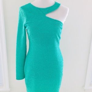 BCBGeneration one sleeve cut out dress